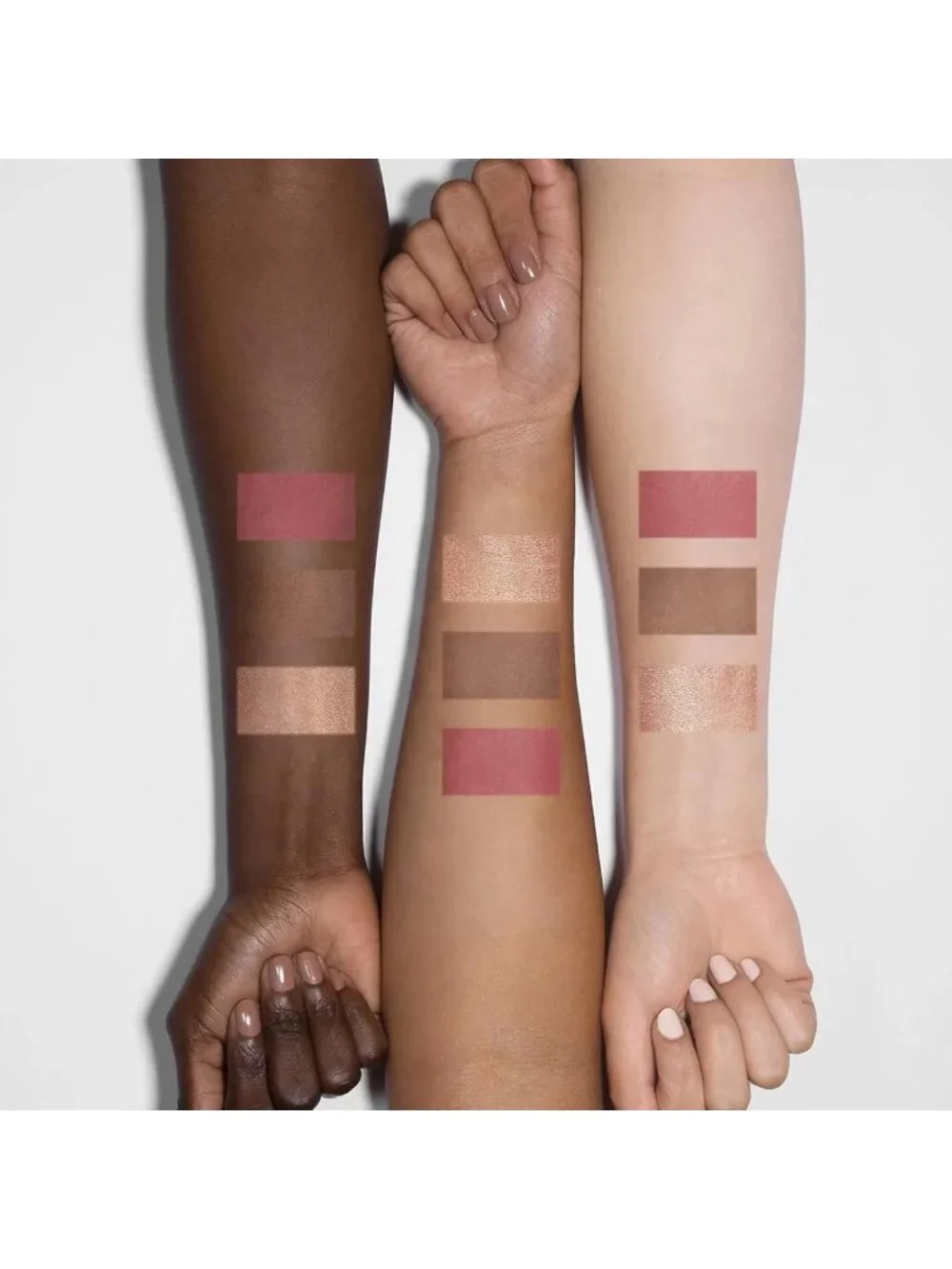 3-in-1 Contour Blush & Highlighter Palette, Cruelty-Free Matte Bronzer & Shimmer